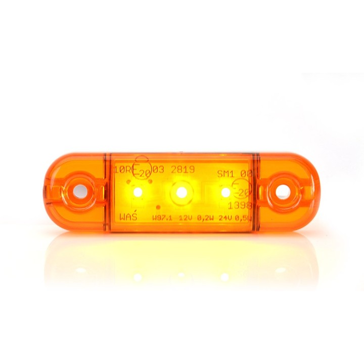 Feu de gabarit orange 3 leds - Strands