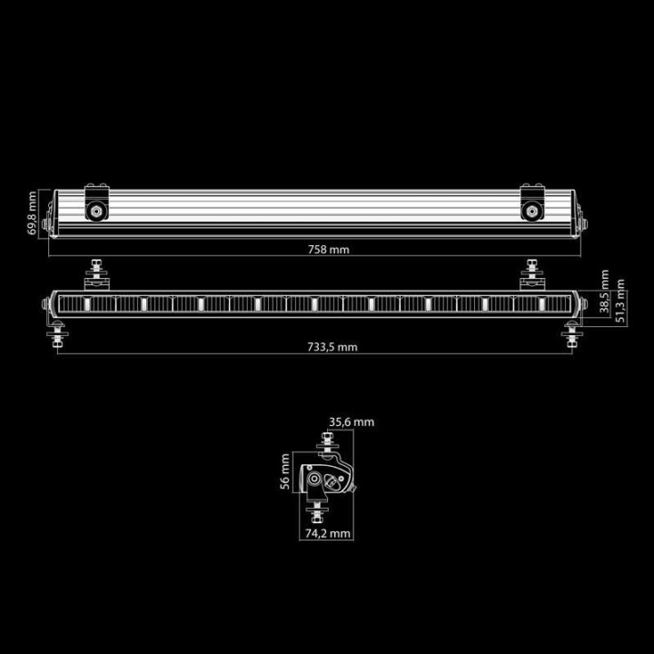 Barre de leds - Dark Knight Nuuk 20" | Strands