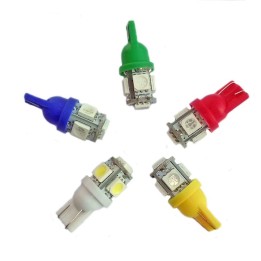 Ampoule LED Blanche T10 W5W veilleuse - 24V - 5 LEDs