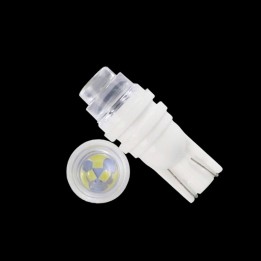 Ampoule LED blanche T10 W5W céramique - 24V - 3 LEDs à effet Stroboscopique