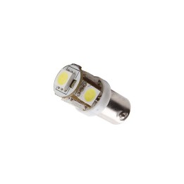 Ampoule LED BA9S veilleuse blanche - 24V - 5 LEDs