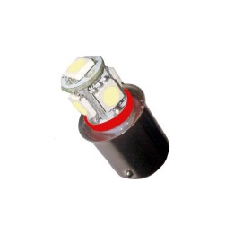 Ampoule Rouge LED R5W BA15S - 24V - 5 LEDs - Conception spéciale
