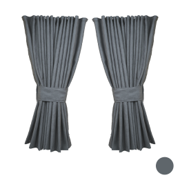 Rideau cabine Alcantara | Noir, Gris, Beige ou Marron
