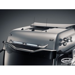 Rampe de toit polie brillante MAN TGX-GX/GM/XLX -  SLIM