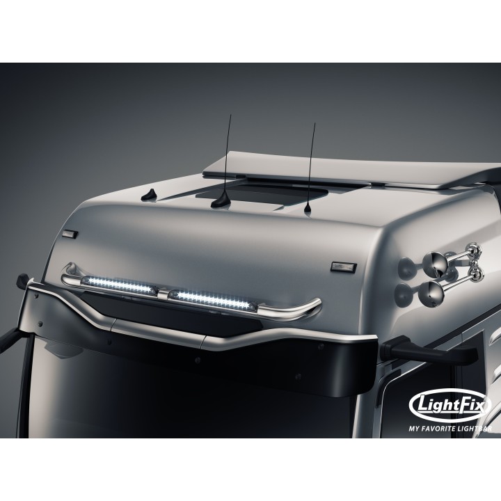Rampe de toit polie brillante MAN TGX-GX/GM/XLX -  SLIM