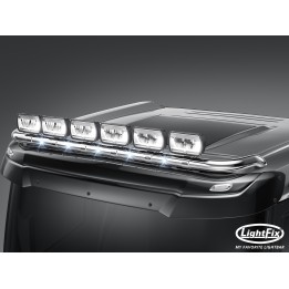 Rampe de toit polie brillante  DAF XF/XD SleeperCab DayCab