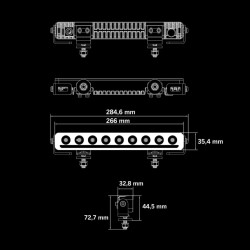 Rampe LED NUUK D-LINE 60W, STRANDS