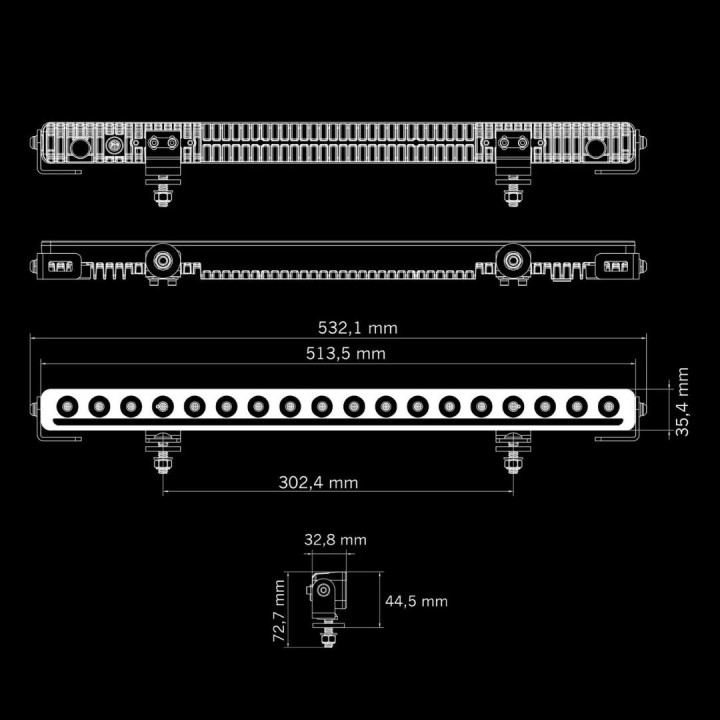 Rampe LED NUUK D-LINE 125W, STRANDS