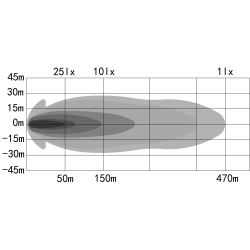 PHARE LONGUE PORTÉE OZZ XR2 P7" BLACK, OZZ