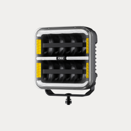 PHARE LONGUE PORTÉE CARRÉ OZZ SQR 7" BLACK, OZZ