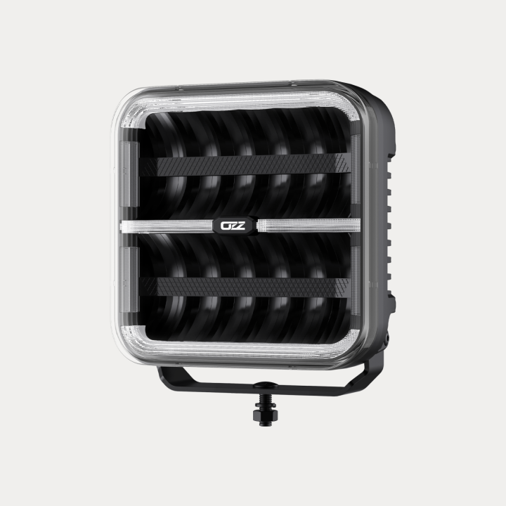 PHARE LONGUE PORTÉE CARRÉ OZZ SQR 9" BLACK, OZZ