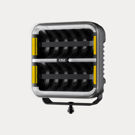 PHARE LONGUE PORTÉE CARRÉ OZZ SQR 9" BLACK, OZZ