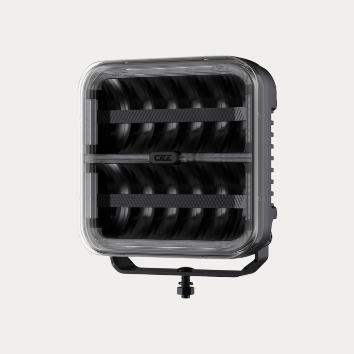 PHARE LONGUE PORTÉE CARRÉ OZZ SQR 9" BLACK, OZZ