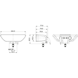 Feu travail OZZ WR1 36W Homologué R23
