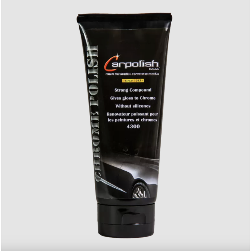 Crème efface-rayures & brillant métaux Chrome Polish, CARPOLISH (250g)