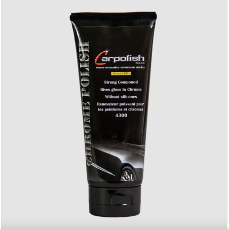 Crème efface-rayures & brillant métaux Chrome Polish, CARPOLISH (250g)