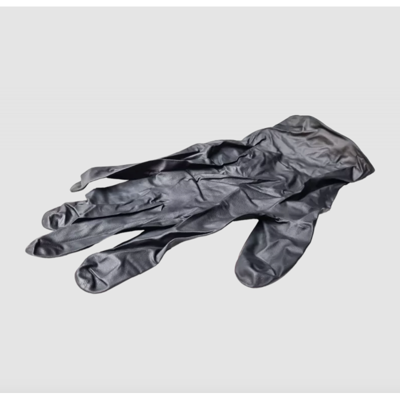 Gants Black Nitrile Renforcés (Boîte de 100), CARPOLISH - Taille L