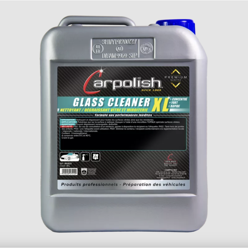 Nettoyant Vitres Haute Performance Glass Cleaner XL, CARPOLISH (5L)