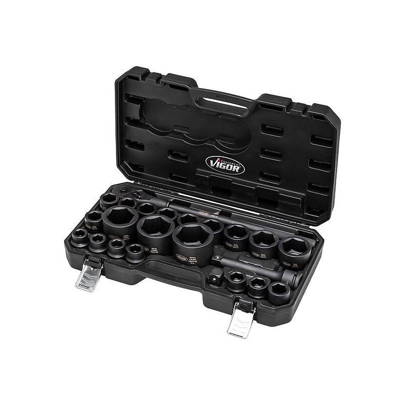 JEU DE CLÉS À DOUILLE SÉRIE FORCE VIGOR (COFFRET 24 PIÈCES)