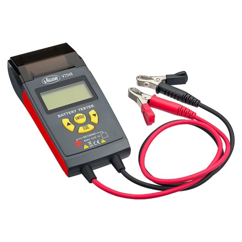Testeur de batterie 12-24V avec impression ticket – Vigor