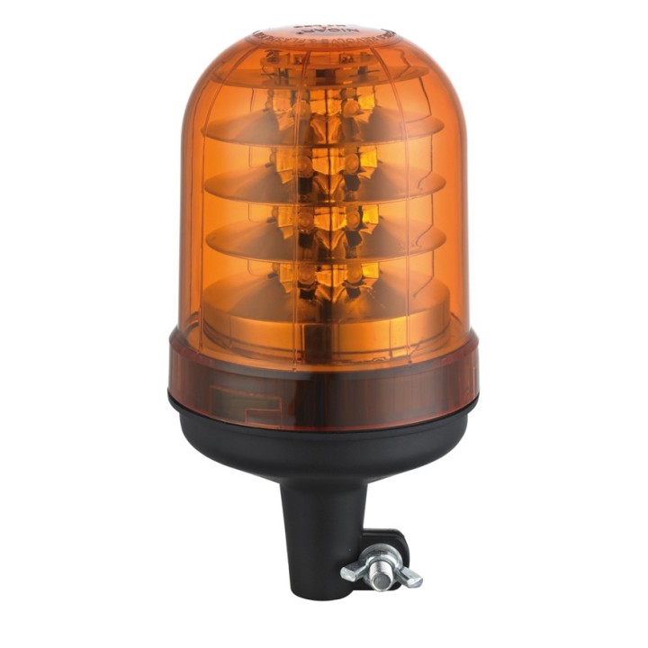 Gyrophare à led orange montage sur poteau - Strands