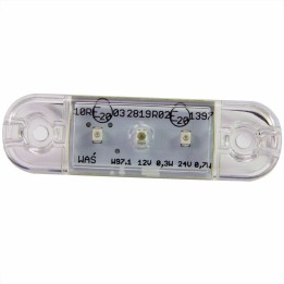 Feu de gabarit transparent rouge 3 leds - Strands