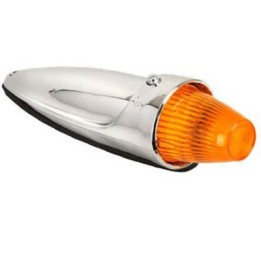 Feu Torpedo obus orange chromé - ampoule