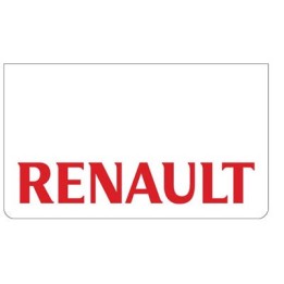 Bavette blanche RENAULT rouge
