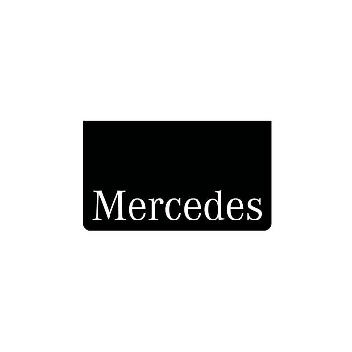 Bavette noire MERCEDES blanc