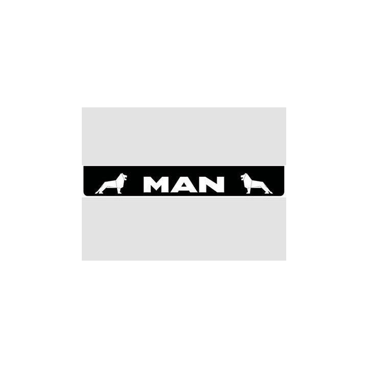 Bavette noire MAN blanc