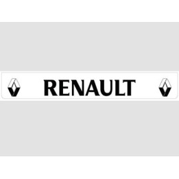 Bavette blanche RENAULT noir