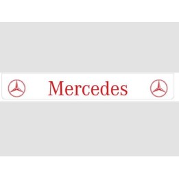 Bavette blanche MERCEDES rouge