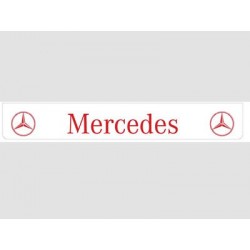 Bavette blanche MERCEDES rouge