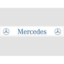 Bavette blanche MERCEDES bleu