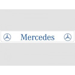 Bavette blanche MERCEDES bleu