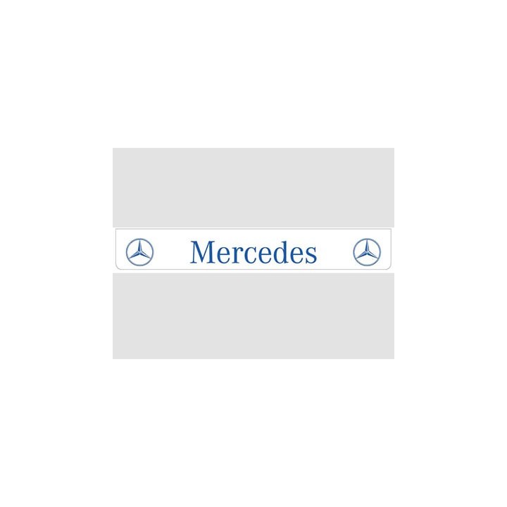 Bavette blanche MERCEDES bleu