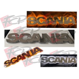 Lettrage SCANIA (orange/blanc)