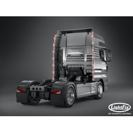 Barre de déflecteur arrière noire - MAN TGX XXL