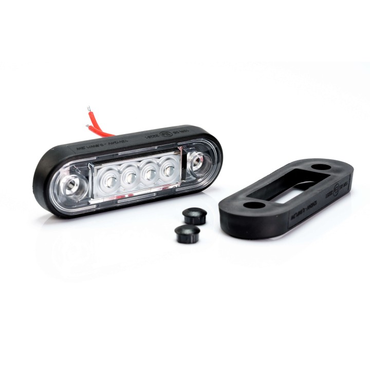 Feu de position orange 4 leds - modèle sombre