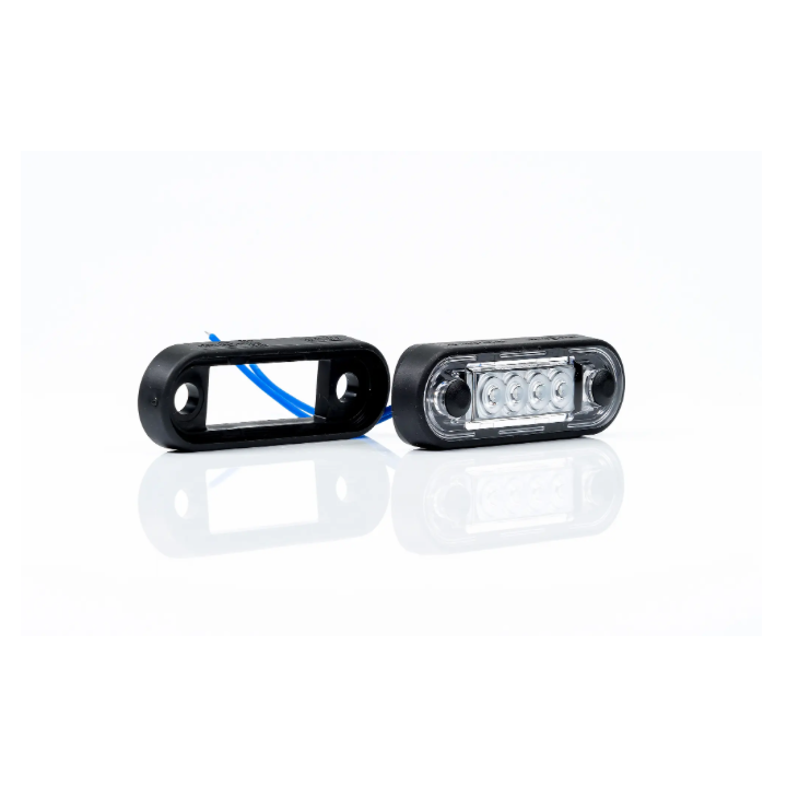 Feu de position orange 4 leds - modèle clair