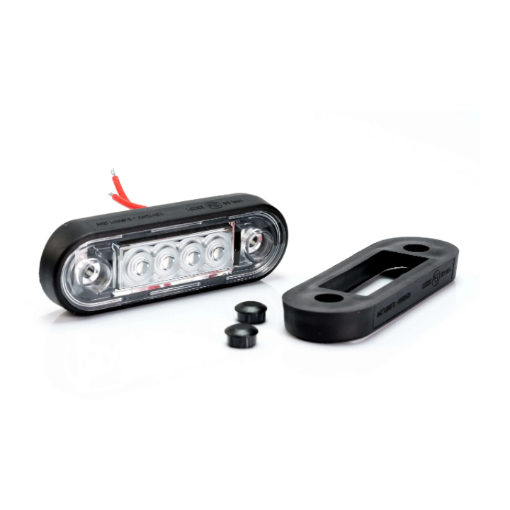 Feu de position orange 4 leds - modèle clair