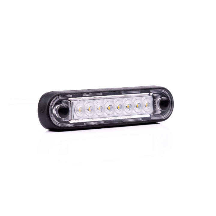 Feu de position orange 8 leds - modèle clair