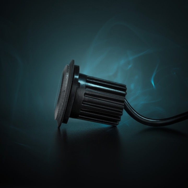 Feu flash rond orange STRANDS DARK KNIGHT GLORIA 21 modes - lentille transparente