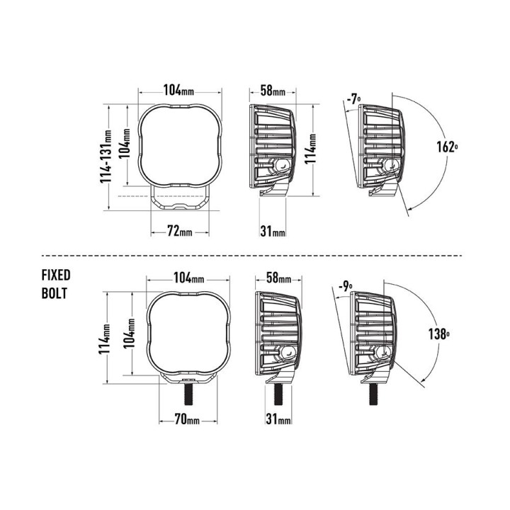 Feu de travail Utility 50 - LAZER